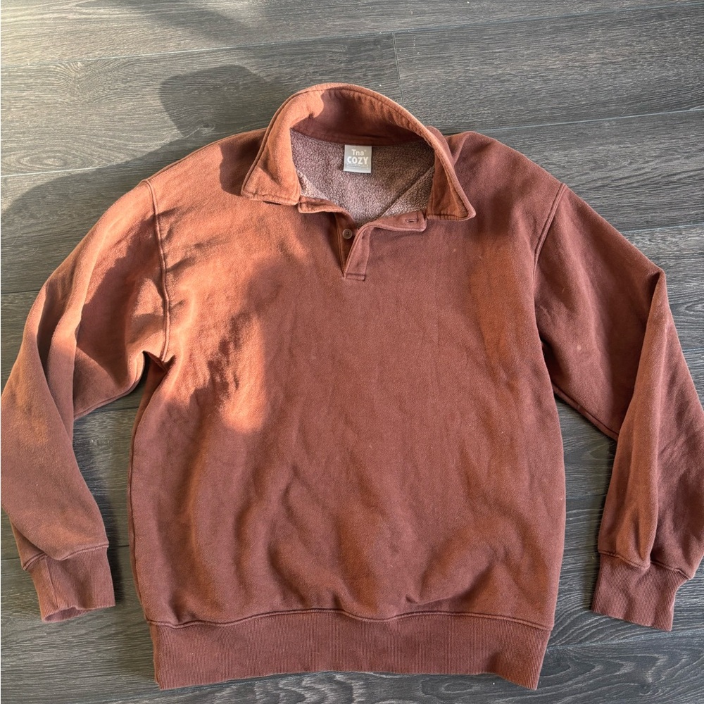 TNA Cozy Brown Sweater